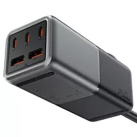 СЗУ Acefast Z2 PD75W GaN (3*USB-C+2*USB-A) Black gray