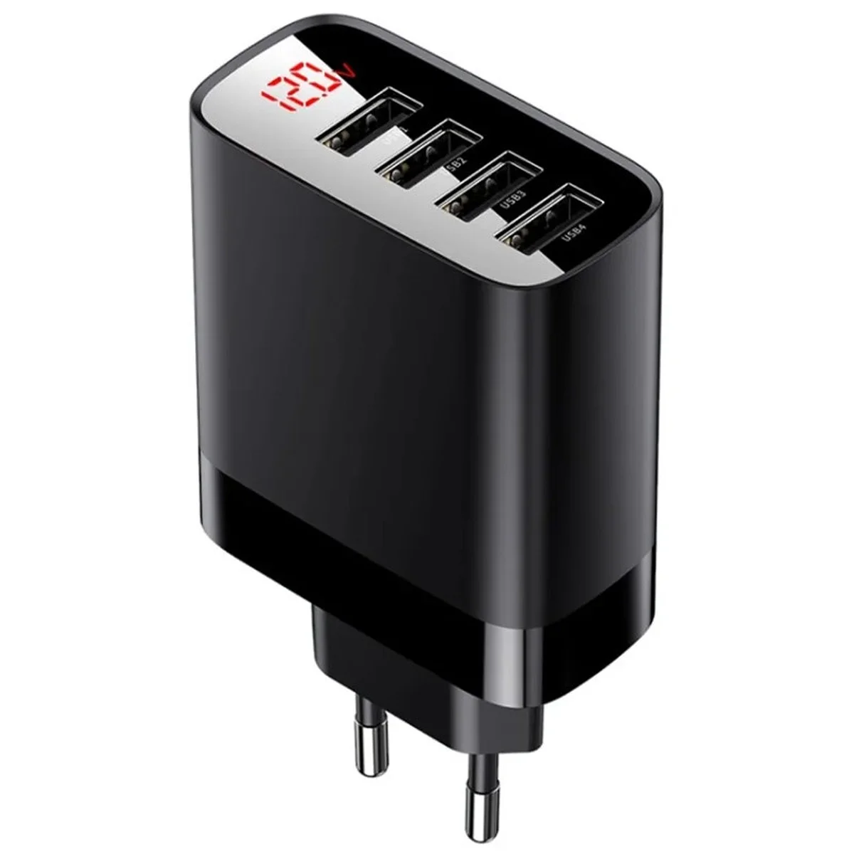 СЗУ Baseus Mirror Lake Digital Display 30W 4USB Черный