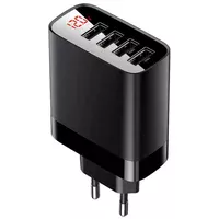 СЗУ Baseus Mirror Lake Digital Display 30W 4USB Черный