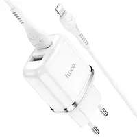 СЗУ Hoco N4 (2USB/2.4A) + Lightning Белый