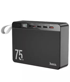 Портативний зарядний пристрій Power Bank Hoco J94 Overlord 22.5W 75000 mAh Чорний
