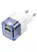 СЗУ Hoco C131A Platium PD30W+QC3.0 Transparent blue