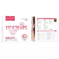 Беспроводные TWS наушники Hoco EW57 Auspicious clip-on Pink fluff