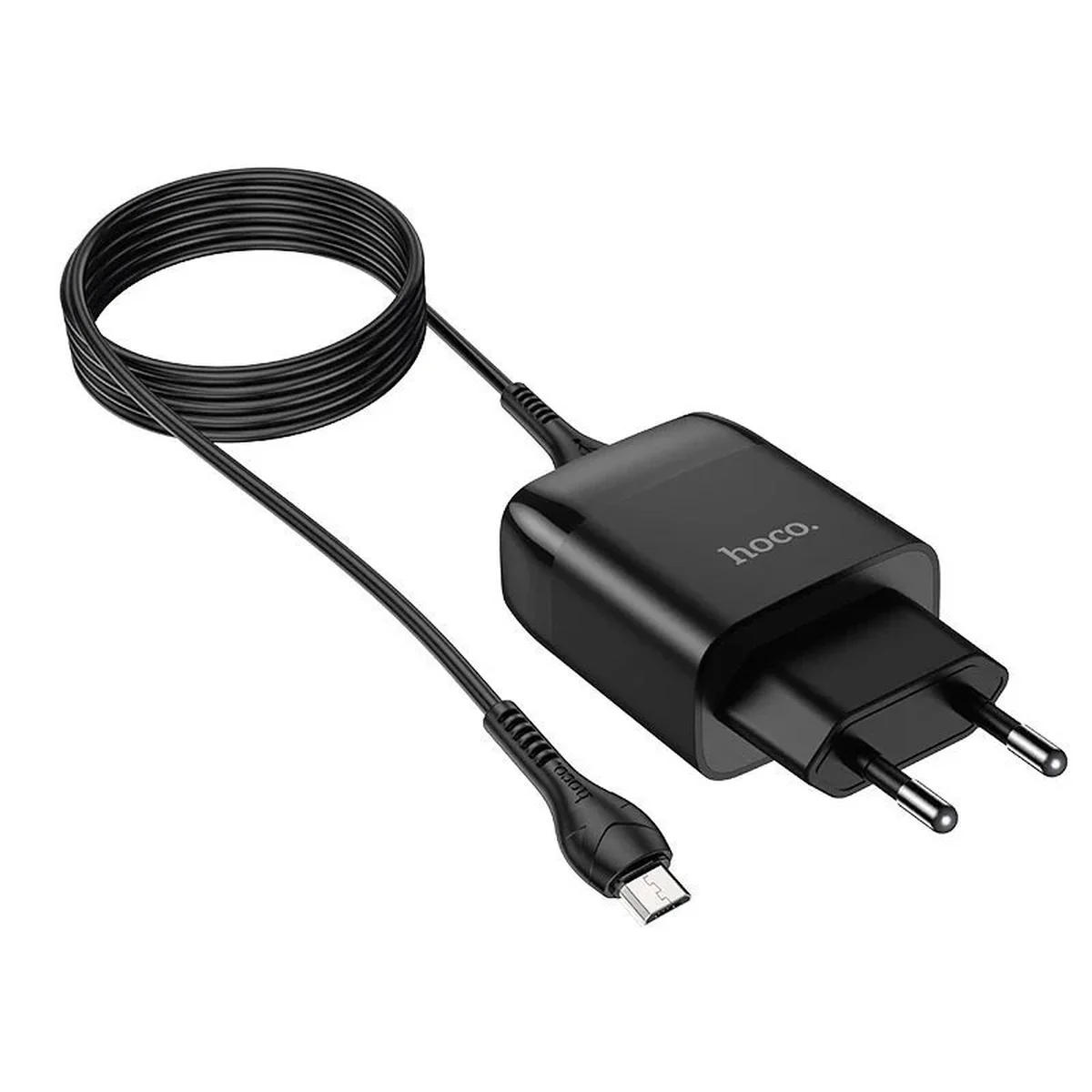 СЗУ Hoco C72A (1USB / 2.1A) + MicroUSB Чорний