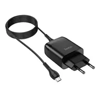 СЗУ Hoco C72A (1USB / 2.1A) + MicroUSB Чорний