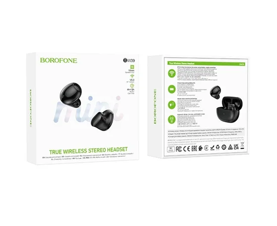 Бездротові TWS навушники BOROFONE BW39 Black