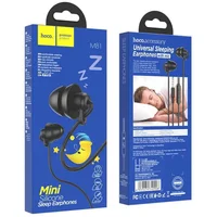 Стерео Навушники Hoco M81 Imperceptible universal sleeping earphone Black