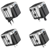 СЗУ Hoco AC5 Level 2USB+Socket Black