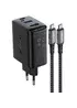 СЗУ Acefast A17 65W GaN multi-function HUB + кабель Type-C to Type-C Black