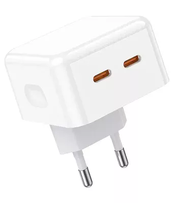 СЗУ Borofone BA76A Source PD35W (2Type-C) White