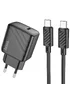 СЗУ Hoco CS22A Value PD30W + Type-C to Type-C Black