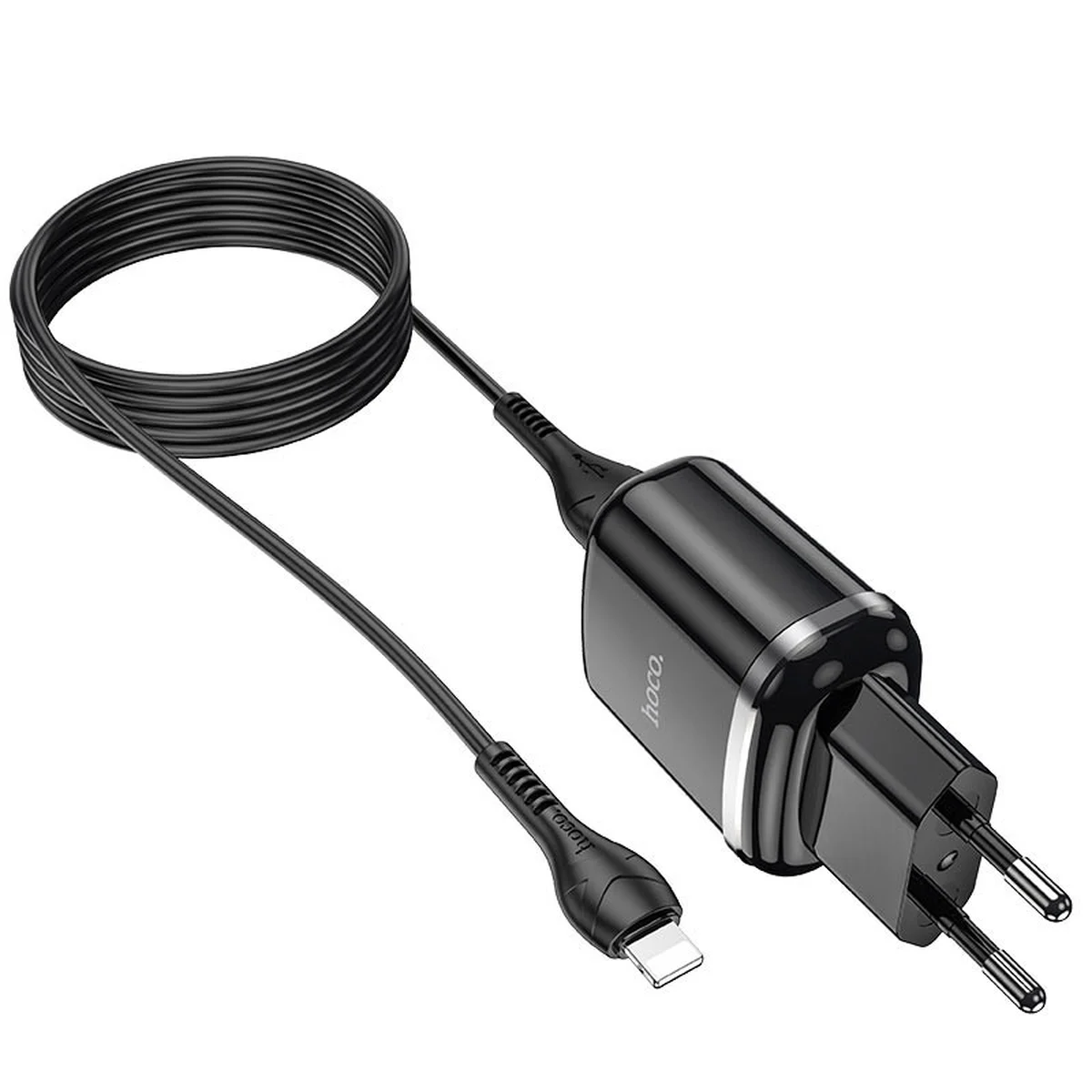 СЗУ Hoco N4 (2USB/2.4A) + Lightning Черный