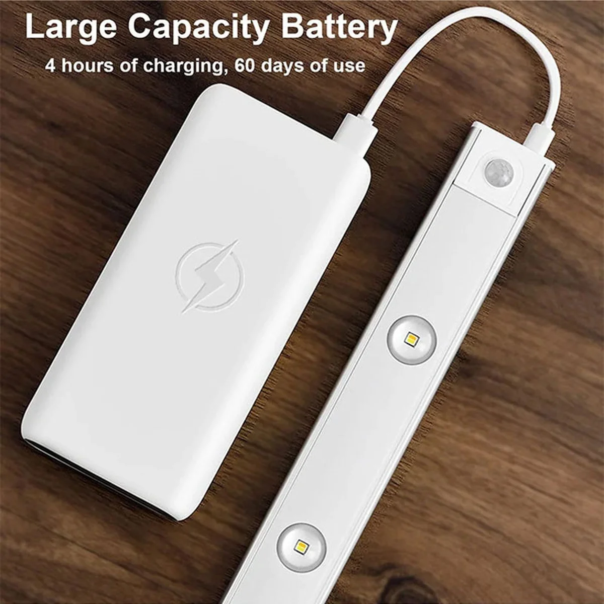 Сенсорний світильник LED з датчиком руху MZ-L1602 (40*10*600mm) White