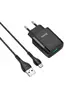СЗУ Hoco C72Q QC3.0 (1USB / 2A) + MicroUSB Чорний