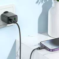 СЗУ Hoco CS23A Sunlight PD30W+QC3.0 + Type-C to Lightning Black