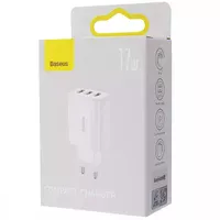 СЗУ Baseus Compact 17W (3USB) (CCXJ02) Белый