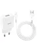 СЗУ Hoco N9 (1USB/2,1A) + Lightning Белый