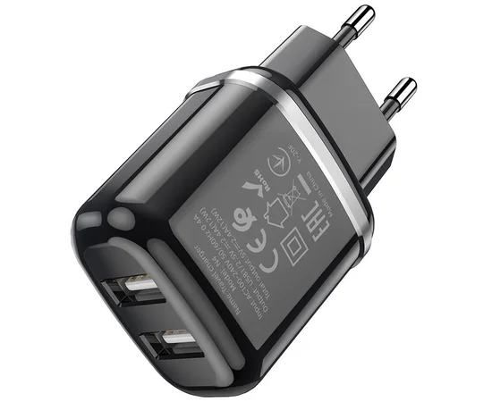СЗУ Hoco N4 (2USB/2.4A) Черный