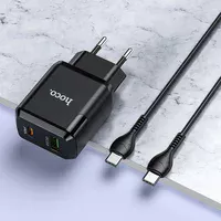 СЗУ Hoco N5 Favor 20W PD+QC3.0 Type-C to Type-C Черный