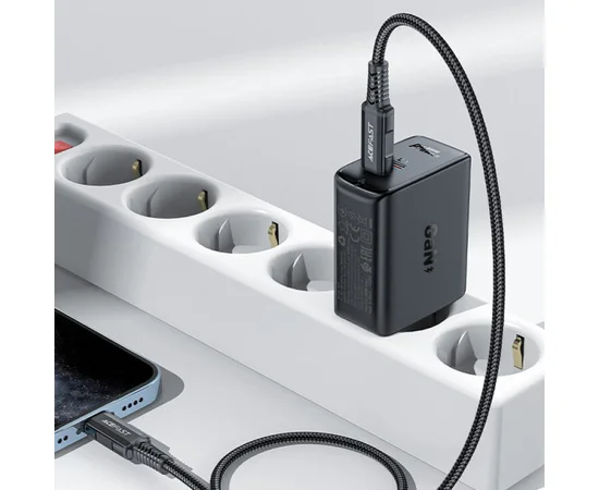 СЗУ Acefast A29 PD50W GaN (USB-C+USB-C) dual port Black