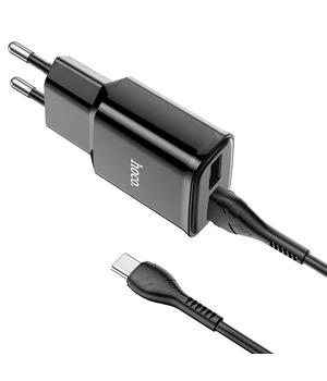 СЗУ HOCO C88A (2USB/2.4A) + Type-C Черный