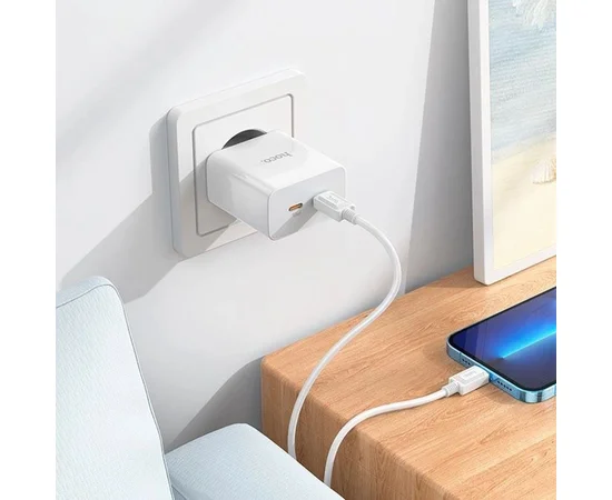 СЗУ Hoco C108A PD 35W (2 Type-C) White