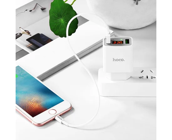 СЗУ Hoco C25A (2USB/2.2A) Белый