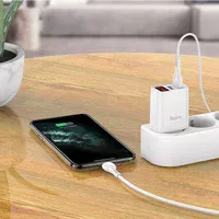 СЗУ HOCO C86A (2USB/2.4A) + Lightning Белый