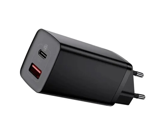 СЗУ Baseus GaN2 Lite QC (Type-C/USB 65W) with Type-C Cable (CCGAN2L-B01) Черный