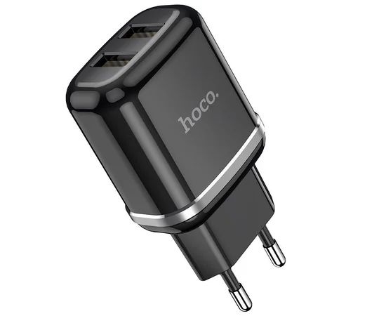 СЗУ Hoco N4 (2USB/2.4A) Черный