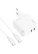 СЗУ Hoco C110A Lucky PD35W (2 Type-C) + Type-C to Type-C White