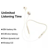 Беспроводные наушники Baseus Bowie P1 Half In-ear Neckband Wireless Earphones (NGPB000) Creamy-white