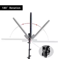 Кольцевая светодиодная LED лампа Arc Ring Remote control 18" + tripod 2.1m Black