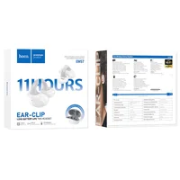 Беспроводные TWS наушники Hoco EW57 Auspicious clip-on Ivory white