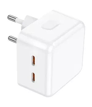 СЗУ Borofone BA76A Source PD35W (2Type-C) White