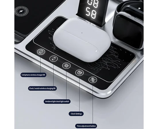 БЗУ R11 4in1 with clock Silver