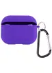 Силиконовый футляр с микрофиброй для наушников Airpods Pro 2 Фиолетовый / Ultra Violet