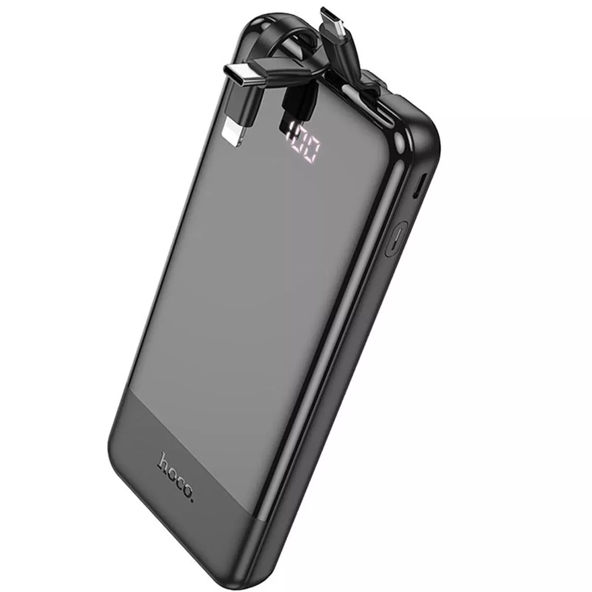Портативное зарядное устройство Power Bank Hoco J114 Charger with cable 10 000 mAh Black