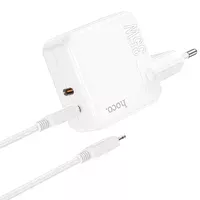 СЗУ Hoco C110A PD 35W+QC3.0 (2 Type-C) + Type-C to Lightning White