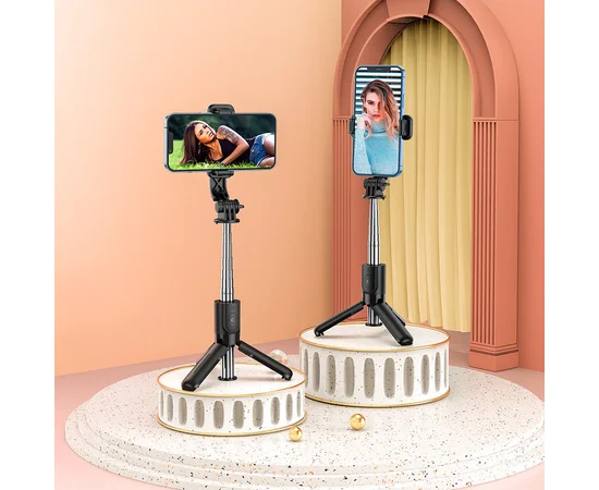Монопод для селфі Hoco K17 Figure mini live broadcast stand Чорний
