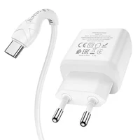 СЗУ Hoco N5 Favor 20W PD+QC3.0 Type-C to Type-C Белый