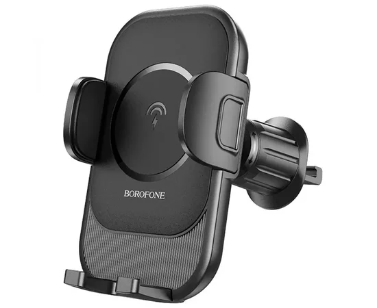 Автодержатель с БЗУ Borofone BH204 Blue Charm (air outlet) Black
