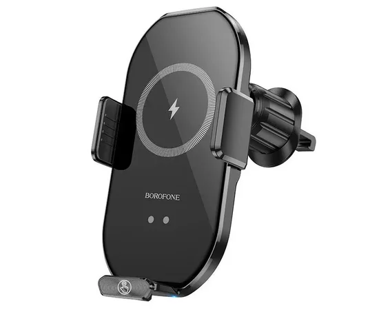 Автотримач із БЗУ Borofone BH205 Wireless Charging Car Чорний