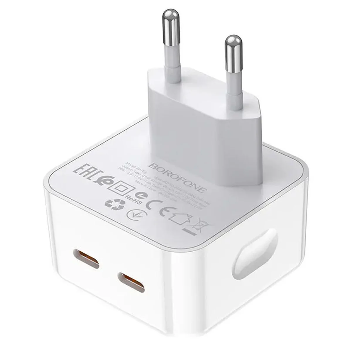 СЗУ Borofone BA76A Source PD35W (2Type-C) White