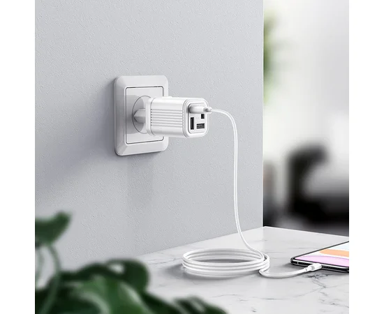 СЗУ HOCO C84A Resolute four-port charger (EU) Білий