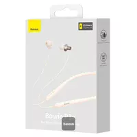 Беспроводные наушники Baseus Bowie P1 Half In-ear Neckband Wireless Earphones (NGPB000) Creamy-white