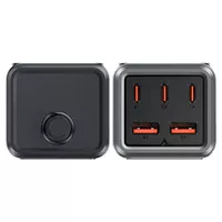 СЗУ Acefast Z2 PD75W GaN (3*USB-C+2*USB-A) Black gray