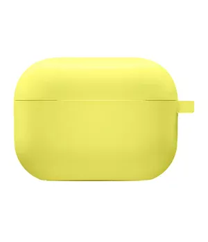 Силіконовий футляр з мікрофіброю для навушників Airpods 3 Жовтий / Bright Yellow