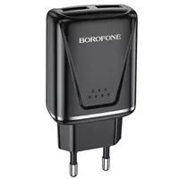 СЗУ Borofone BA54A QC3.0 (2USB/3A/18W) Черный