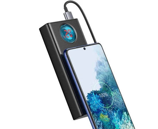 Портативное зарядное устройство Baseus Amblight 65W Overseas Edition 30000mAh (PPLG000101) Black